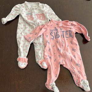 Little Sister footie pjs
